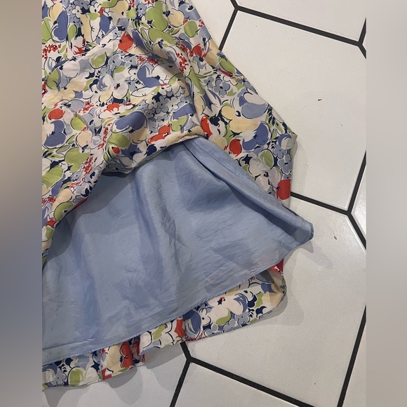 Boden women’s vintage floral dress size 12R (EU) V neck flutter sleeve - Picture 4 of 10